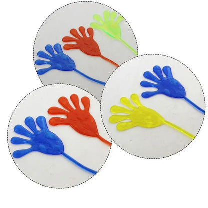Novelty Kids Sticky Palm Toys Puzzle Climbing Wall Palm Decompression Sticky Hand Toys Elastically Stretchable Sticky Palm