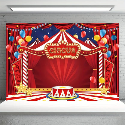 Circus Carnival party background Fabric Carnival theme party decoration background Circus birthday party background
