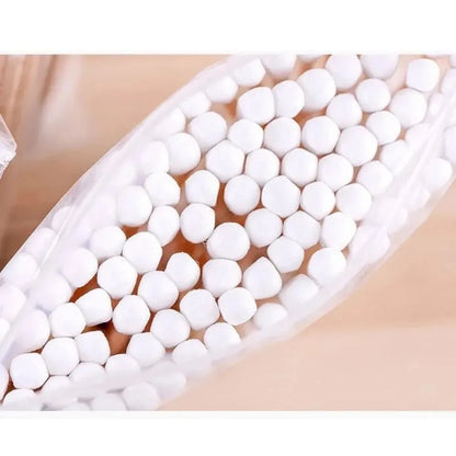 300/500pcs Cotton Swabs Double-Tipped Cotton Buds Cotton Swabs with Wooden Sticks Cotton Swabs for Ears Makeup Daily Cleaning