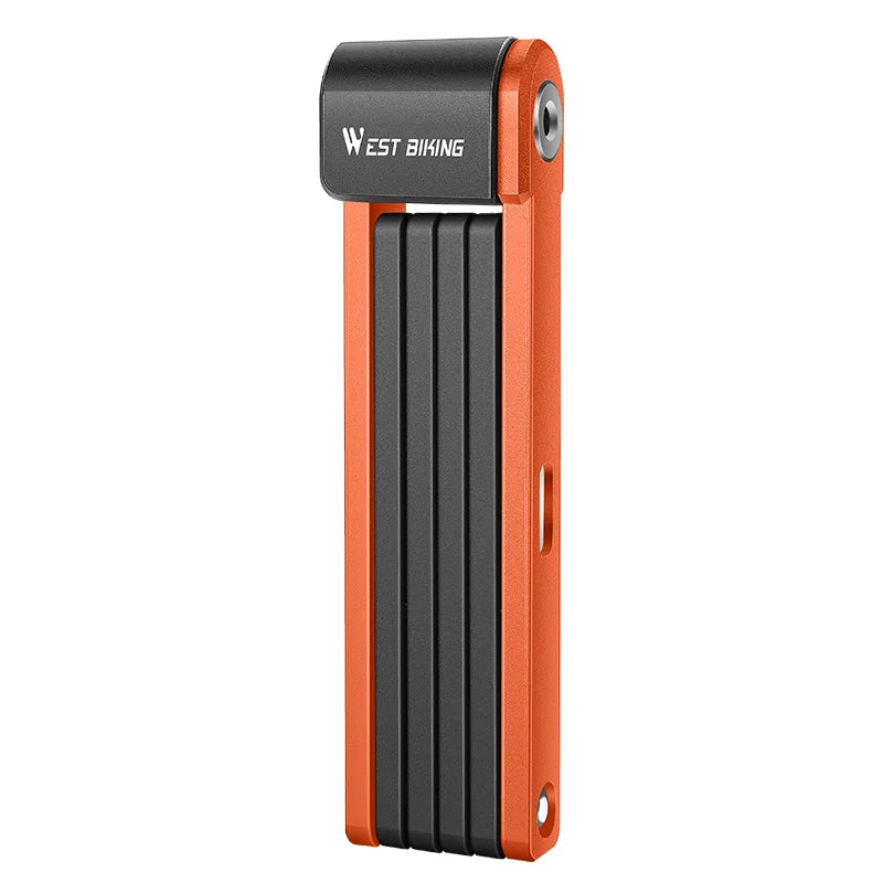 WEST BIKING Foldable Bicycle Lock Security Anti-theft Cycling Lock MTB Road Bicycle Accessories Scooter Electric Bike Chain Lock