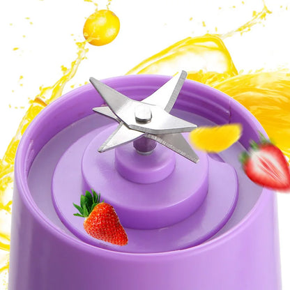 Portable Fruit Juice Blenders Summer Personal Electric Mini Bottle Home USB 6 Blades Juicer Cup Machine For Kitchen Dropshipping