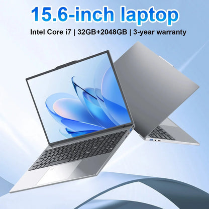 15.6 inch Gaming Laptop Computer Intel Core i7 6500U Windows 11 Pro 16GB DDR4 512GB 1TB SSD Portable Notebook PC Gamer Laptops