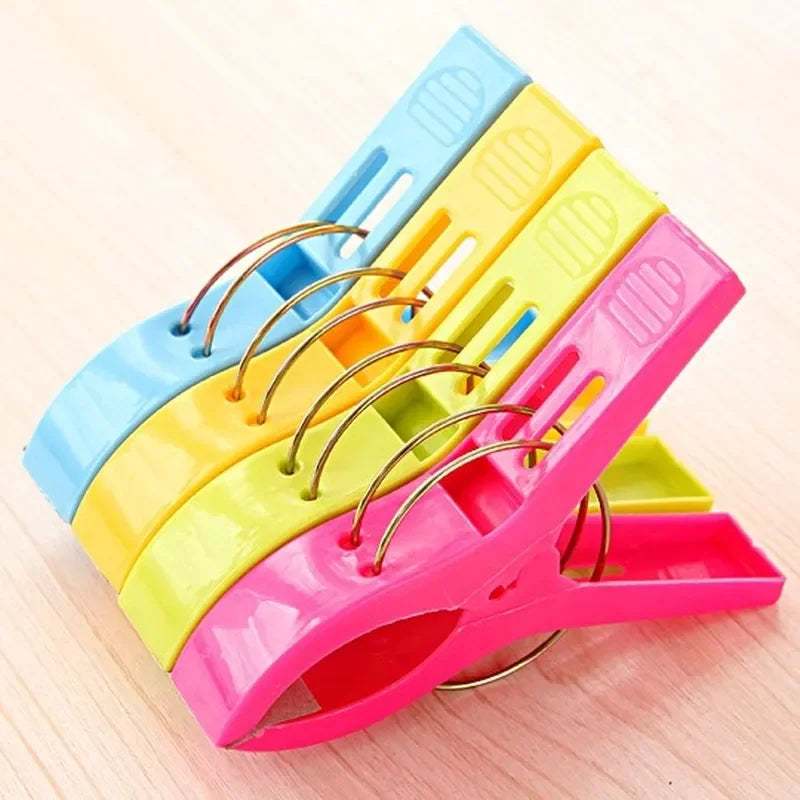 4Pcs Baby Stroller Retaining Clips Large Size Clothes Pegs Pins Bed Sheet Clips Towel Clamp Drying Racks Stroller Accessories
