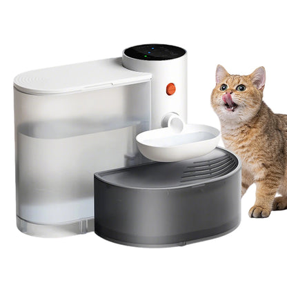 3L Pouring Cat Water Dispenser Flowing Water Charging Automatic Water Feeder Smart Pet Water Dispenser Can Set Amount of Water