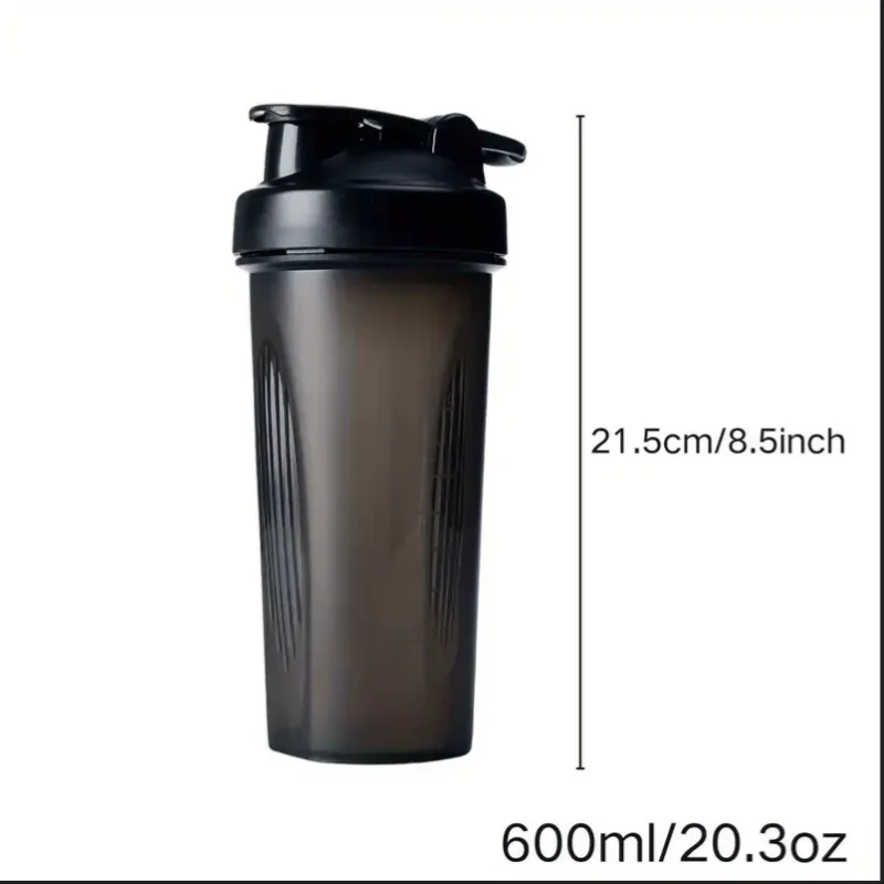 Large Sports Shaker Cup With Metal Stirring Ball For Protein Powder Shake Drink Mixing Sports Water Bottle Suitable For Sports