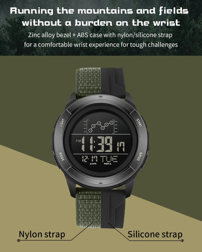 SANDA 2198 Single Monitor Male Student Electronic Watch Multifunctional Waterproof sports Student Electronic Watch 2025