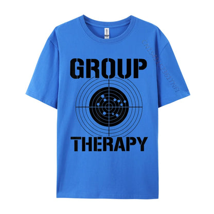 Men T-shirts Group Therapy Casual T-Shirt Retro Normal Cotton Men Tops Tees Casual Clothing Shirt Top Quality