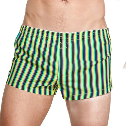 Seobean Men's 100% Cotton Shorts for Home Use Comfortable Breathable Loose Fit Solid Color