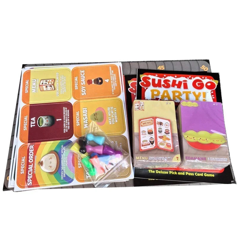 Parent child sushi go party! Sushi Dog Party Happy Children's Party Board Game Cards Board Game For Home Party Adult Family Play