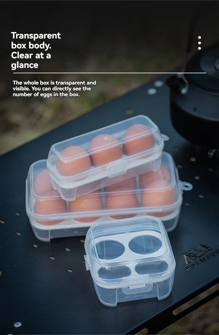 Egg Storage Box With Lid Kitchen Refrigerator Egg Box Egg Drop Rack Egg Storage Box Fridge Egg Organizer 3/4/8 Grid Egg Tray