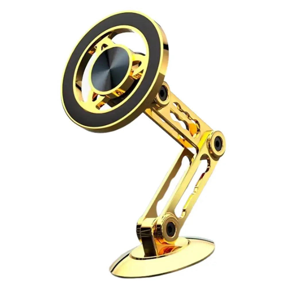Magnetic Car Phone Holder Mount Ultra Magnetic Alloy Car Phone Mount Aluminum Alloy Long Arm Holder 360 Rotation Folding