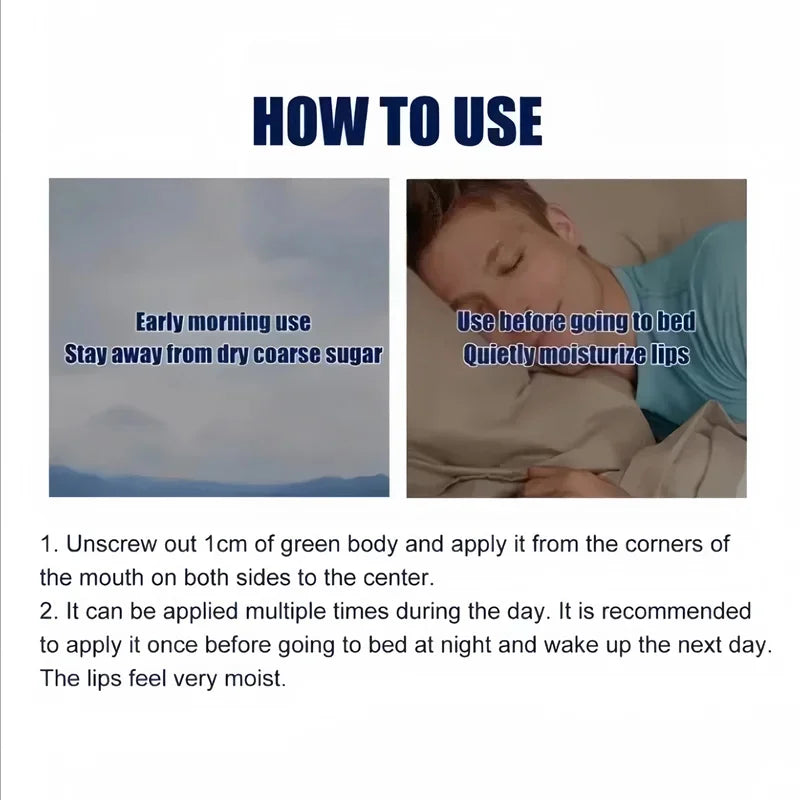 Men Lip Balm Moisturizing Hydration Fading Lip Lines Anti-Cracking Remove Dead Skin Refreshing And Not Greasy Exquisite Lip Care