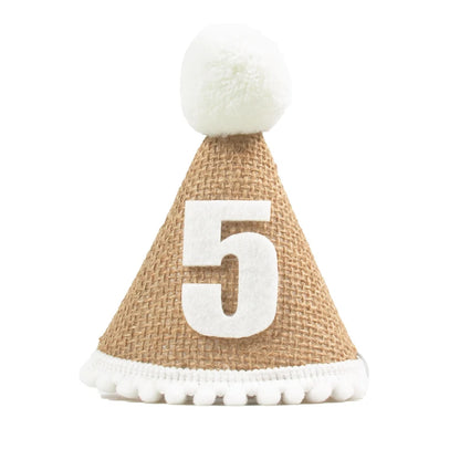 Burlap 1st Birthday Hat Baby First Birthday Party Newborn Boy Girl 1 2 3 Year old Headband Baby Shower Birthday Party Decor