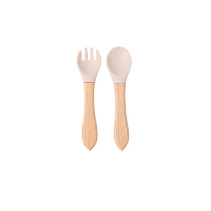 Children's silicone tableware set Baby Complementary Food Training 1/2/3/5PCS Set Sucker Bowl Bib Cup Fork Spoon Set Maternal