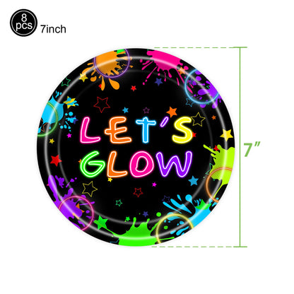 Glow Party Table Covers Neon Party Tablecloths Party Tablecloths Disposable Plastic Neon Glow Table Cloth Birthday Party Supplie