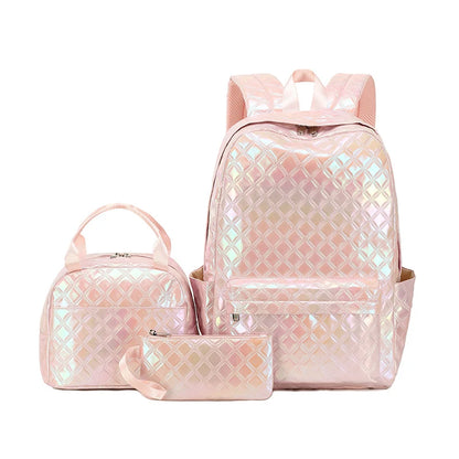 3 Pcs Set Children's School Bag Cute Student Backpacks for Teenager Girls Waterproof School bags With Lunch bag Pencil Case