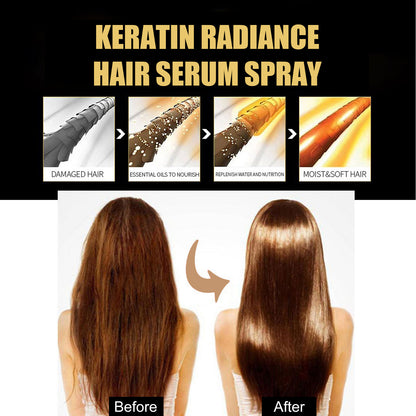 Straightening Hair Serum Spray Repair Keratin Smoothing Silky Soft Protein Correcting Anti Damaged Frizz Hair Treatment Essence