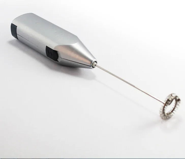 Mini Electric Milk Blender Handheld Eggbeater Stainless Steel Milk Milker Bubble Drink Stir Bar Creative Kitchen Cooking Tools