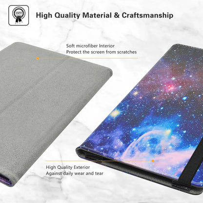Tablet Case For 10.4" TCL TAB 10 Gen 2 / TECLAST T40Air  Folding Stand PU Leather Cover with Elastic Closure