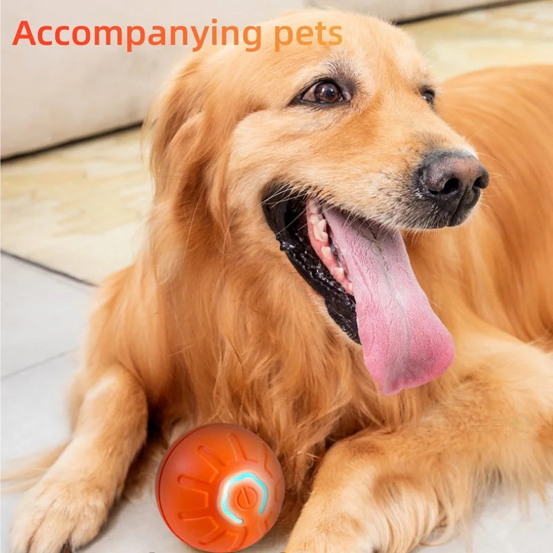 Smart Jumping Ball Pet Toy Auto-Moving Chew-Resistant with USB Charge for Dogs Cats Interactive Play