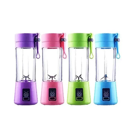 Portable Mini USB Rechargeable Blender 380ml Travel Fruit Juicer Cup Handheld Smoothie Maker for On-the-Go Shakes and Juices