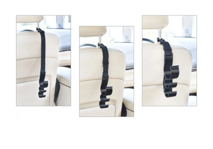 2pcs Car Back Seat Hook Multi-function Rear Seat Headrest Hanging Hook Umbrella Holder Seat Back Storage Interior Organizer