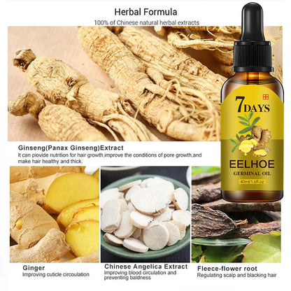 Ginger Hair Serum Fast Growing Hair Essential Oil Anti Hair Loss Repair Damaged Scalp Ginger Hair Promoting Regeneration