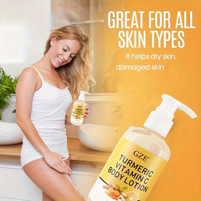GZE TURMERIC VITAMIN C BODY LOTION Vitamin C Cream Face & Body Lotion, Moisturizer Firming & Brightening