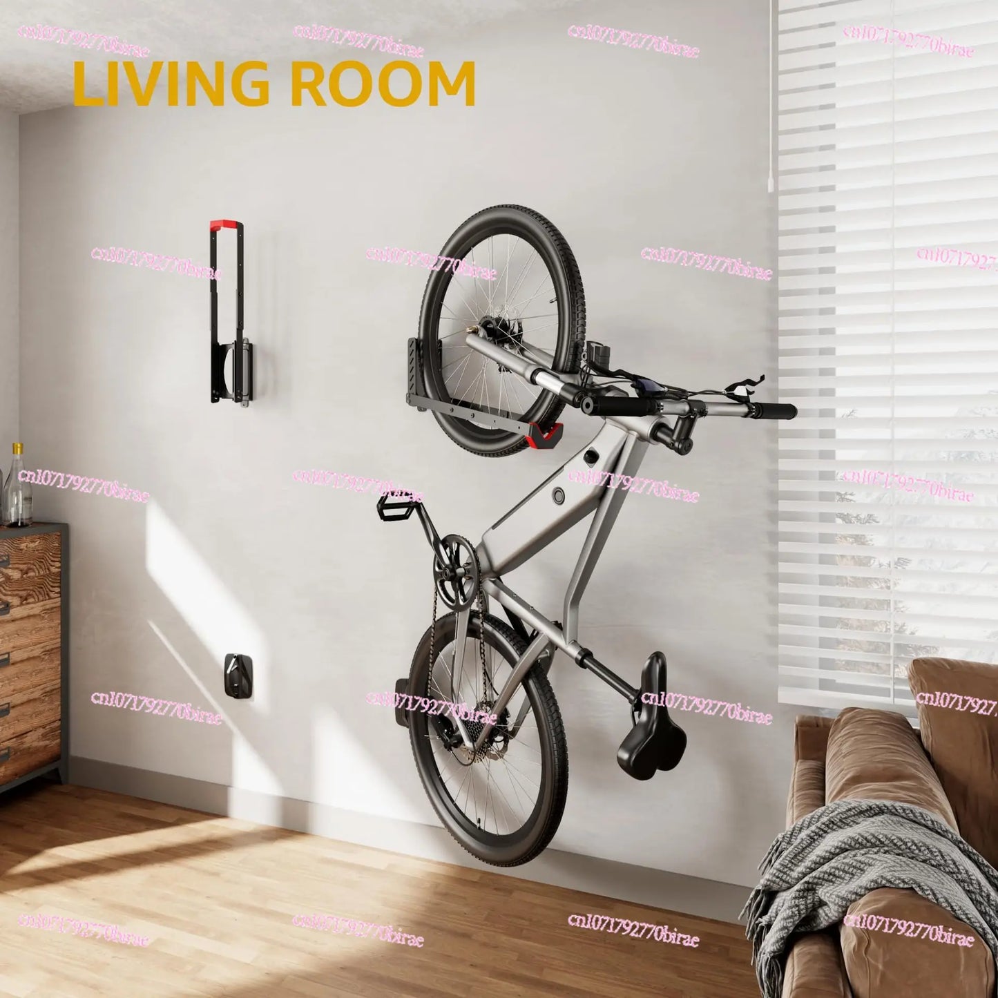 Rotating Bicycle Wall Rack Equipment Bracket