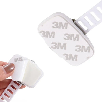 Plastic Child Safety Lock 20cm Multi-Function Drawer Locks Anti-Pinch Anti-Clamp Refrigerator Safety Buckle