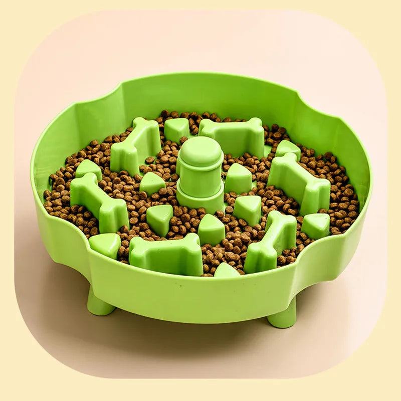 Dog slow feeder bowl, anti-choking bowl, rotating basin, cat bowl, educational toy, anti-slip slow feeder basin, pet supplies