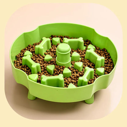 Dog slow feeder bowl, anti-choking bowl, rotating basin, cat bowl, educational toy, anti-slip slow feeder basin, pet supplies