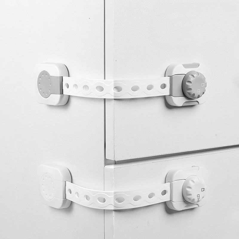 2/6pcs Anti-pinch Drawer Lock Baby Cabinet Sliding Door Window Multi-functional Protective Child Safety Lock