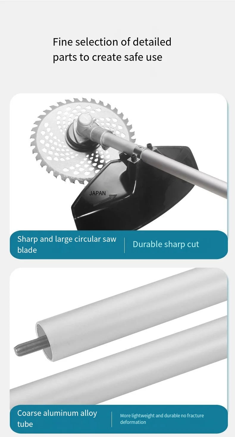 Multifunctional Lithium Battery Lawn Mower For Courtyard, Household Cordless Electric Lawn Mower, Portable Garden Lawn Mower