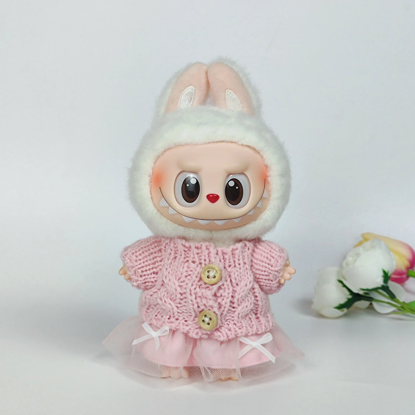 Labubu 3.0 Big in Energy Series – Labubu Bear Sweater & Flanged Hat Set – Combining Fashion and Cuteness – Labubu Outfit