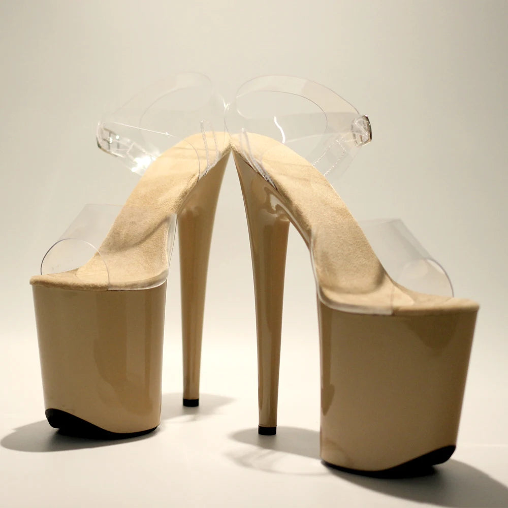 8Inch/20cm PVC upper Women's Platform Sandals party High Heels Shoes Pole Dance Shoes