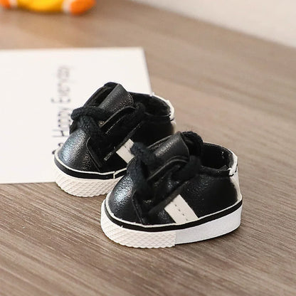 【Labubu Shoes】Labubu Mini Leather Boots for 15/17cm Dolls - Multi Colorful Fashion DIY Shoes  Sitting Party Wearing Accessories