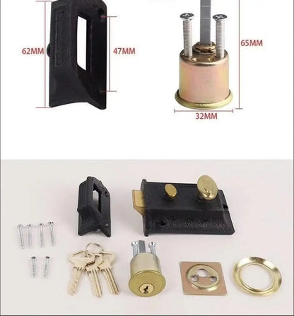 Indoor and outdoor door lock hand lock Double safety 6140 door lock