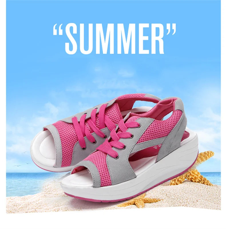 Women Sandals 2023 New Lady Platform Chunky Sandals Comfortable Women's Sandals Open Toe Casual Summer Sports Shoes