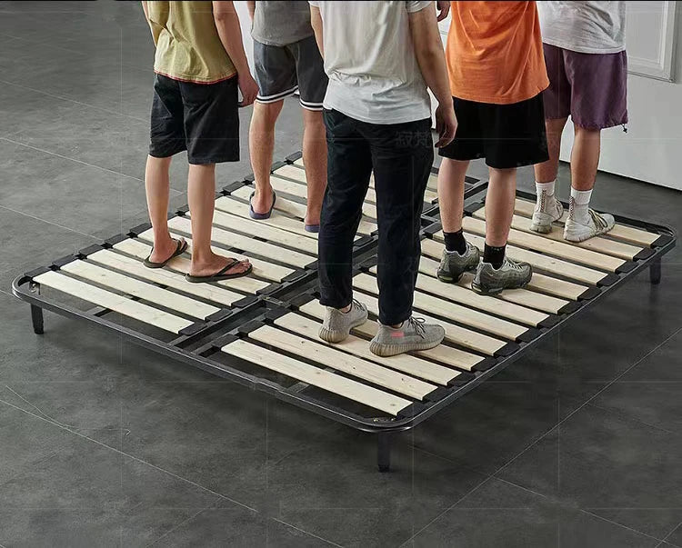 High End European Double Bed Headboard Glamorous Full Size Twin Bed Frame Luxury Platform Wood Cama Box Casal Nordic Furniture