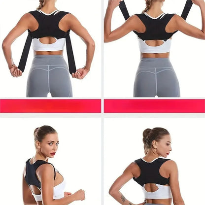 Invisible Back Posture Corrector Trainer Adjustable Shoulder Brace Straight Holder Clavicle Support for Men Women Adult Children