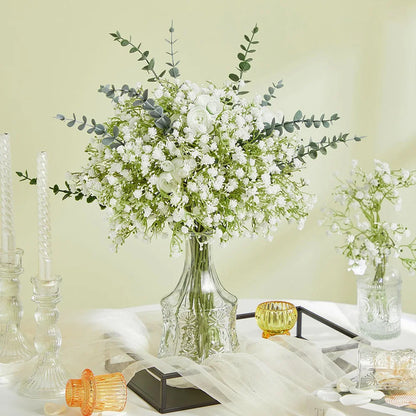 30PCS Artificial Flowers Babys Breath Bouquet Plastic Gypsophila Fake Flower for Wedding Centerpieces Party Home Room Decoration