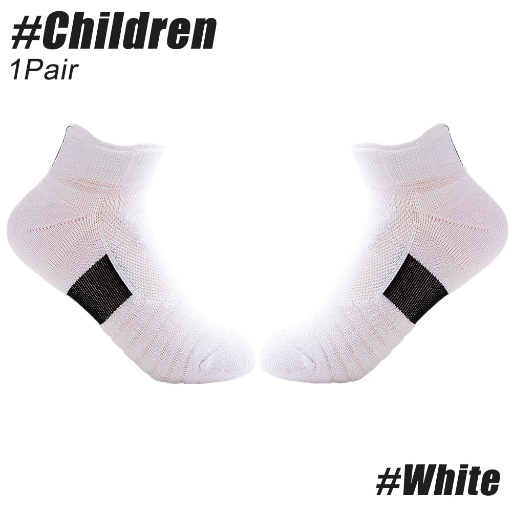 Anti-slip sports socks for men, solid color compression socks for cycling, running, football, basketball, soccer, 1pair