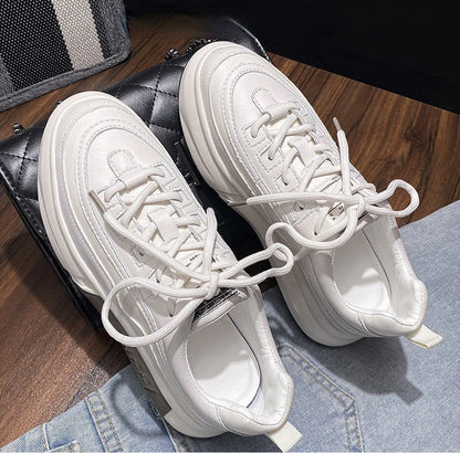 Sports Shoes For Women 2024 White Low Fashion Casual Flat Sneakersy Autumn Hit Spring Without Heel Womens Shoe Stylish New