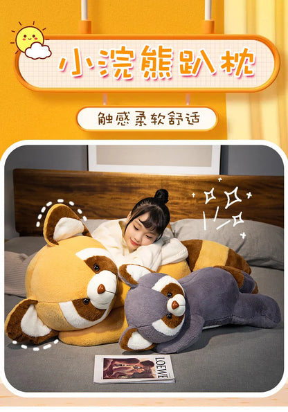 Plush Raccoon Doll Toy Appease Toys Adorable Bedroom Decor Red Panda Plush Toy Christmas Gift