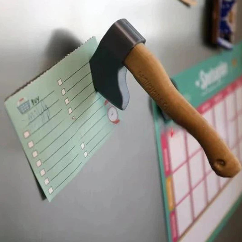 Funny Knife Magnetic Fridge Stickers, 3D Fun Axe Fridge Magnet, Novelty Home Decor Gifts, Eye-Catching Fridge For Iron Surface