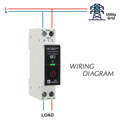 eWeLink Smart Switch with Power energy Monitoring Timer Switch App Monitoring Current  Voltage Consumption