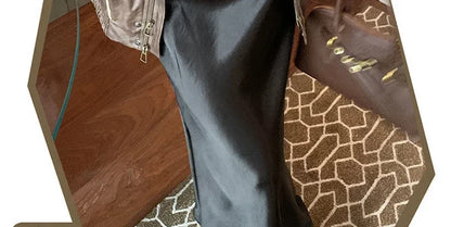 Maternity 2025 New Early Spring Vinegar Satin Covers Strap Slim A-line Long Skirt High Waist Drooping Fish Tail Youth Pregnancy