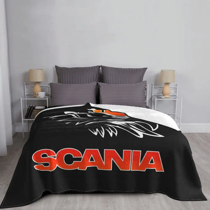 Sweden Saabs Scanias Blankets Fleece Winter Portable Lightweight Thin Throw Blanket for Bedding Travel Bedspread