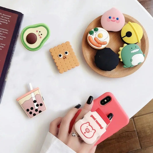 High Quality ABS Mobile Phone Holder Universal Cartoon Phone Accessories Foldable Phone Holder Stand
